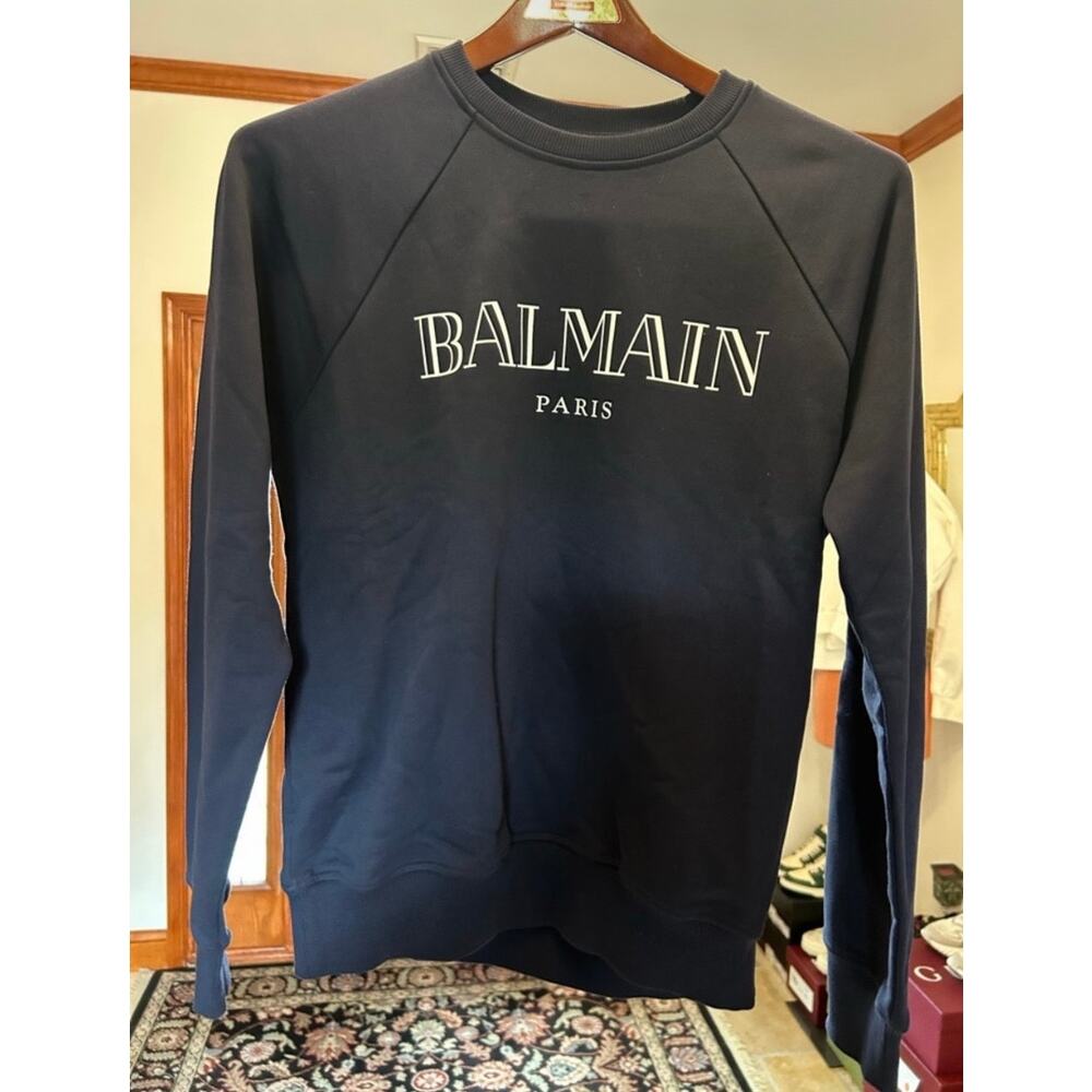 Men's Balmain, Paris, cotton sweatshirt size medium, made in Italy